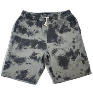 BROOKLYN CLOTH The Knit Short Olive Green Gray Tie-dye Pockets Medium
